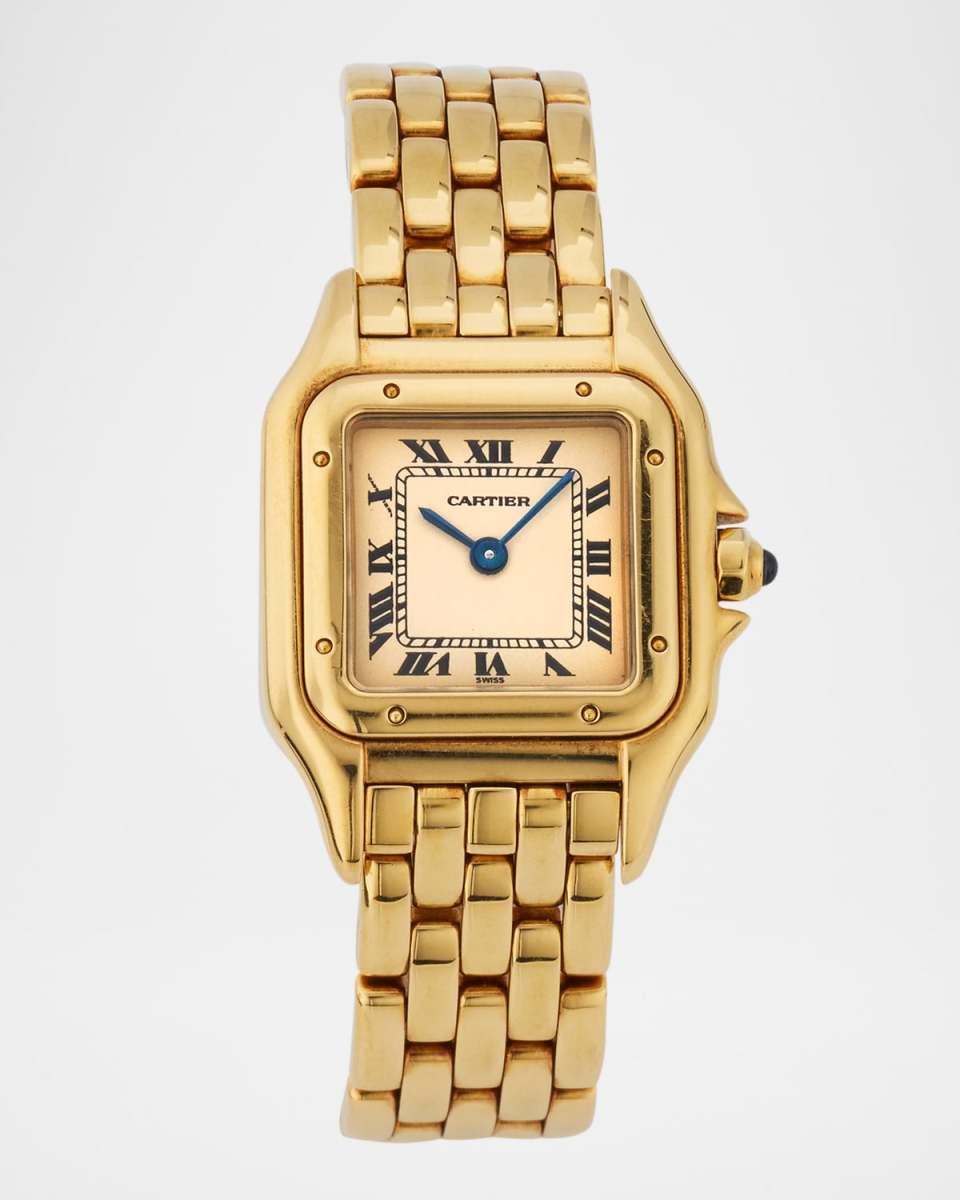 Cartier 18K Yellow Gold Panthere 30mm Vintage 1990s Watch